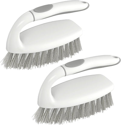 Cepillo antideslizante baño cocina 2 pzas gris blanco