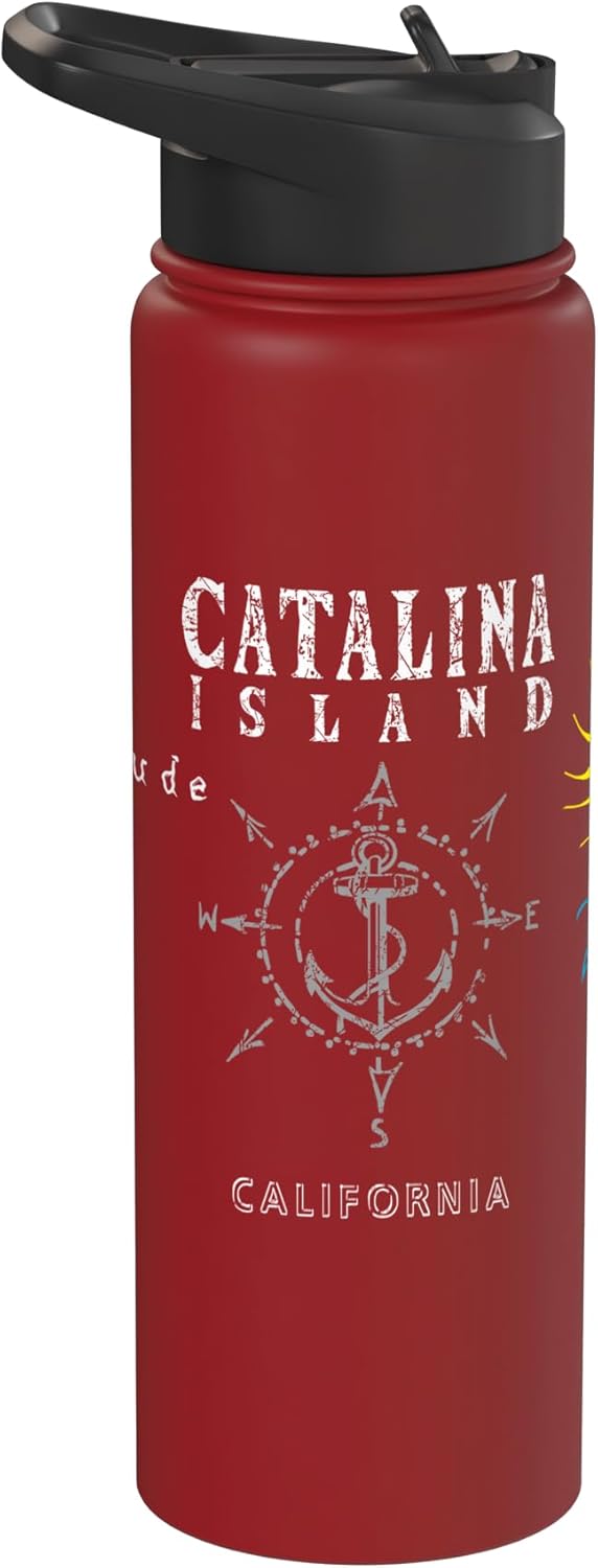 Botella de agua aislada de acero inoxidable Catalina Island