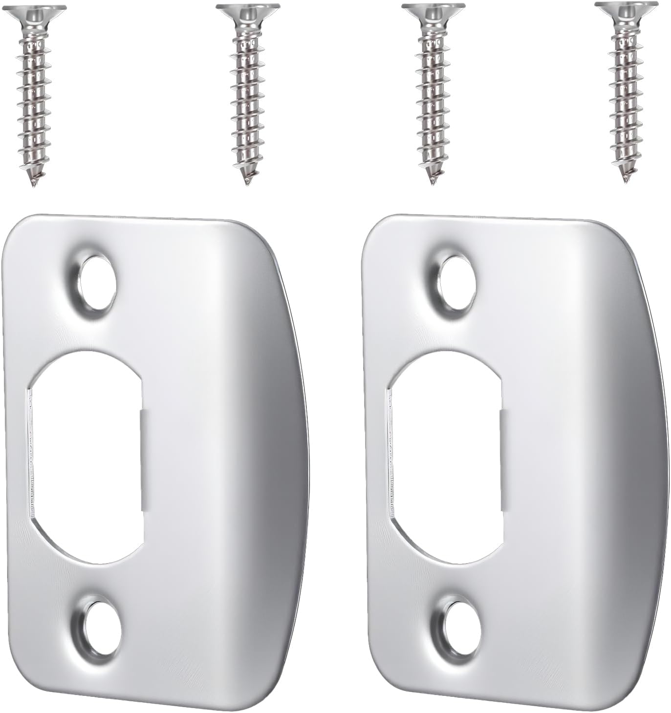 2 Pzas Placa Puerta 2-1/4x1-7/16 con Tornillos