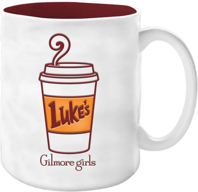 Taza de café de cerámica resistente a la cera con logotipo de Lukes para niñas