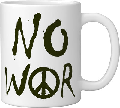 Taza Cerámica Símbolo de la Paz Blanco