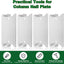 50 Placas Clavos Tachuelas Madera Protector Cable 1.5x3pulg