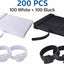 Pack 200 Bridas Reutilizables 8pulg Ajustables