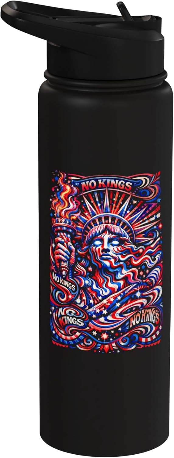 Botella de agua acero inoxidable retro sin BPA