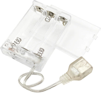 Caja batería USB con cubierta luces enchufables 3AA