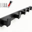 Perchero pared 17.4pulg 6 ganchos ABS riel metal