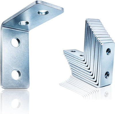 Soporte L 4 orificios para canal puntal 1-5/8 pulg acero 90 grados