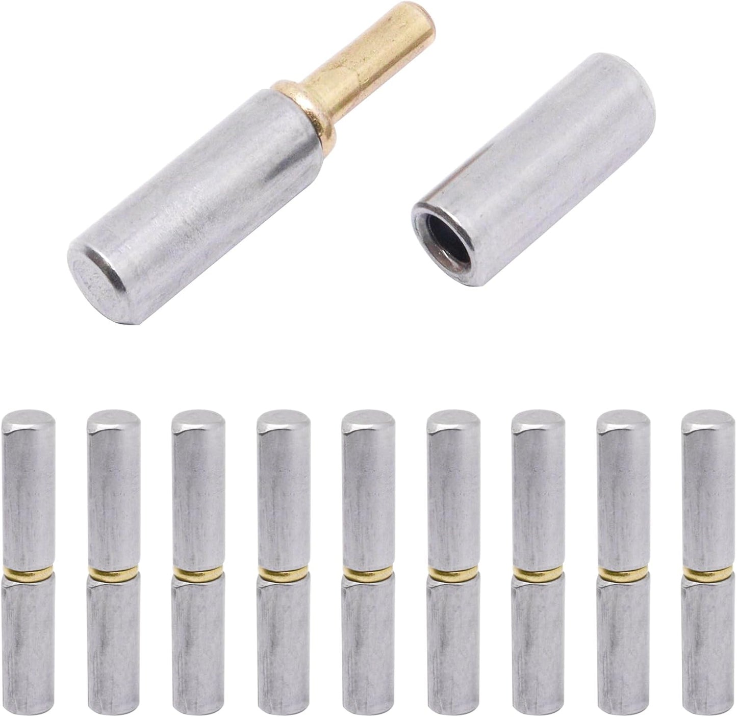 Bisagras soldables barril 2-3/8x1/2 pulg acero resistente