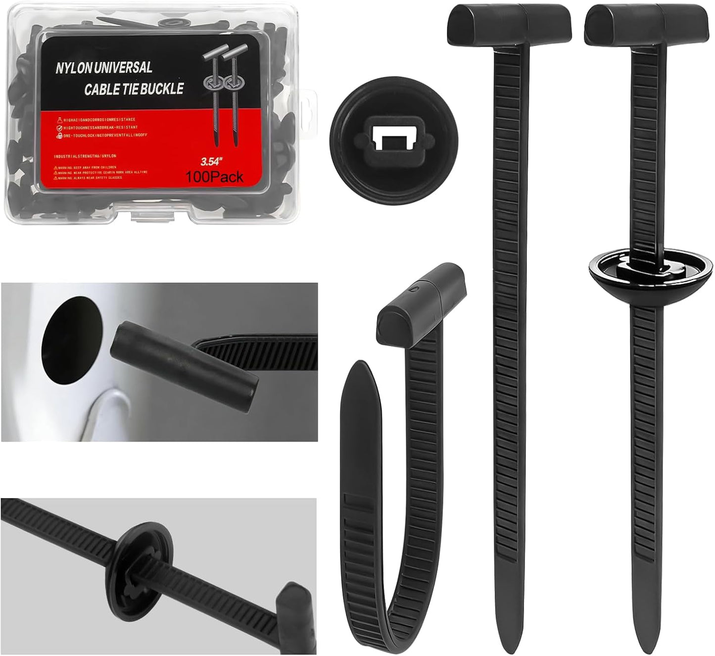 Hebilla universal nailon cierre automático multiuso