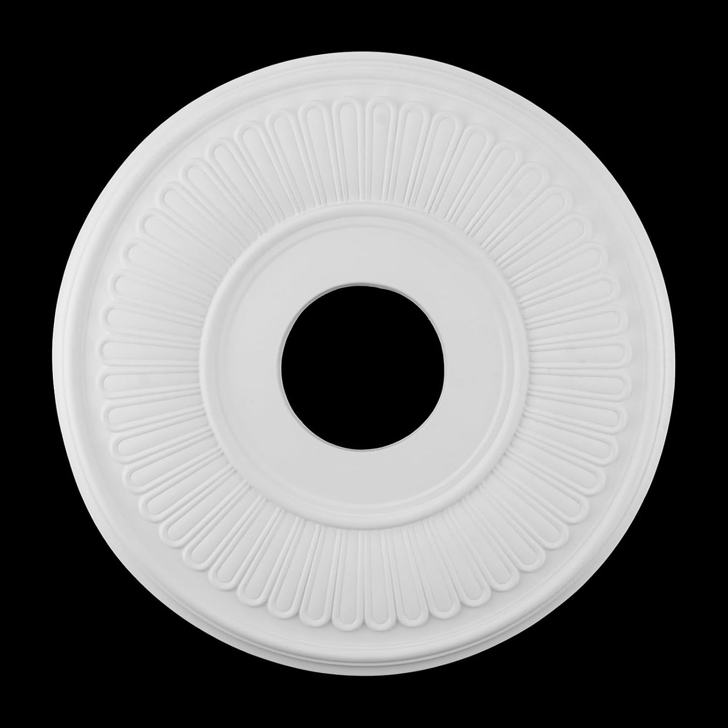 Medallones techo poliuretano 13.1x3.4pulg acabado blanco