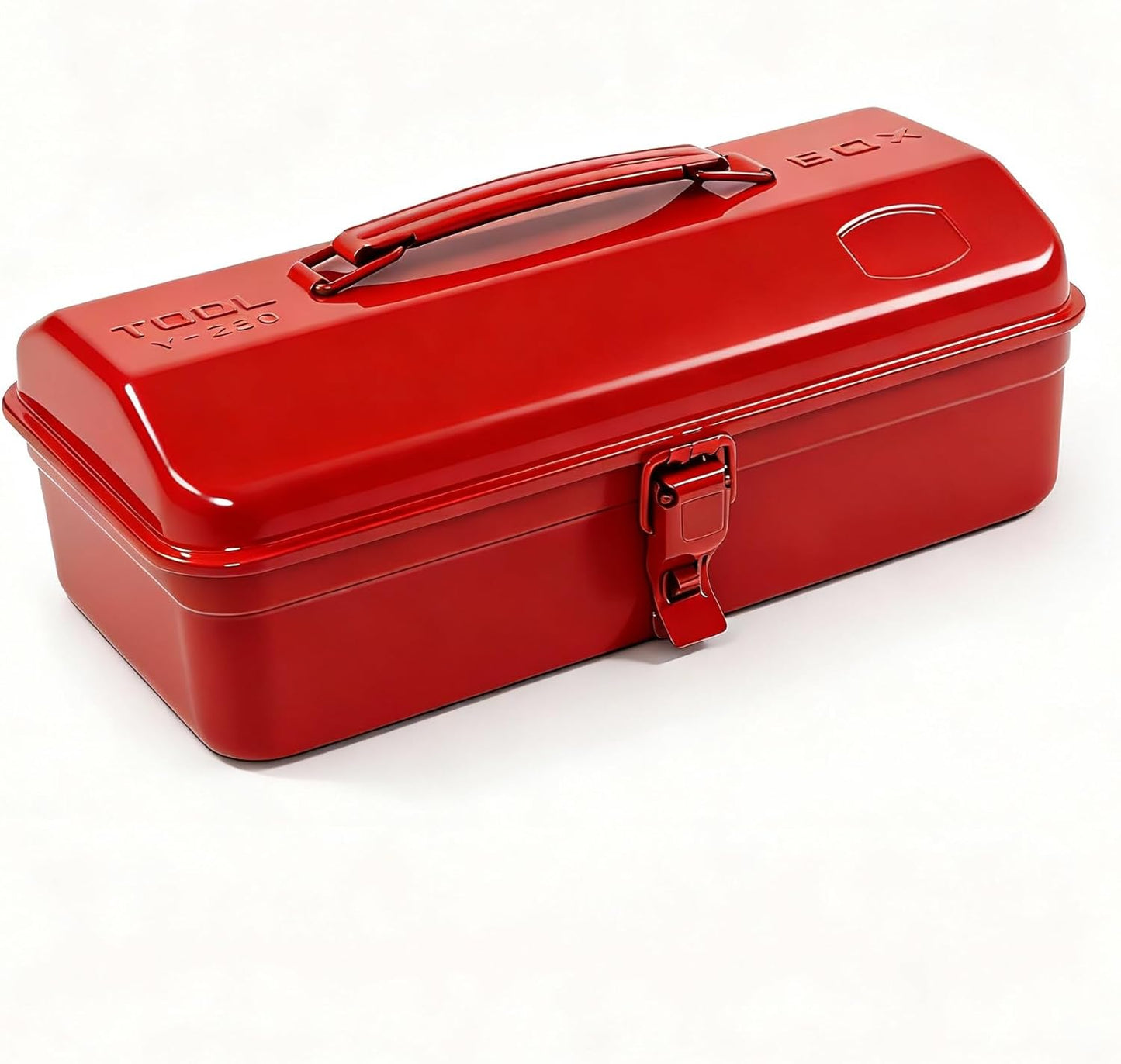 Caja herramientas metal portátil roja 11.4"