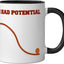 Taza cerámica Retro Physics Joke Negro/Blanco