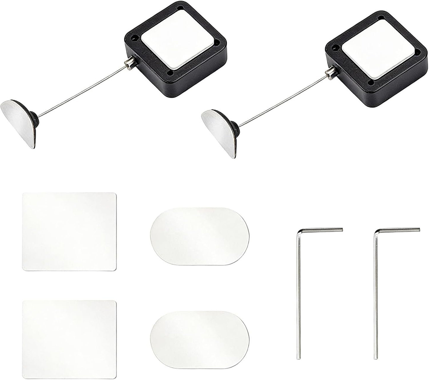 Cerraduras retráctiles 6.5pulg ajustables para TV y oficina 2 Pzas