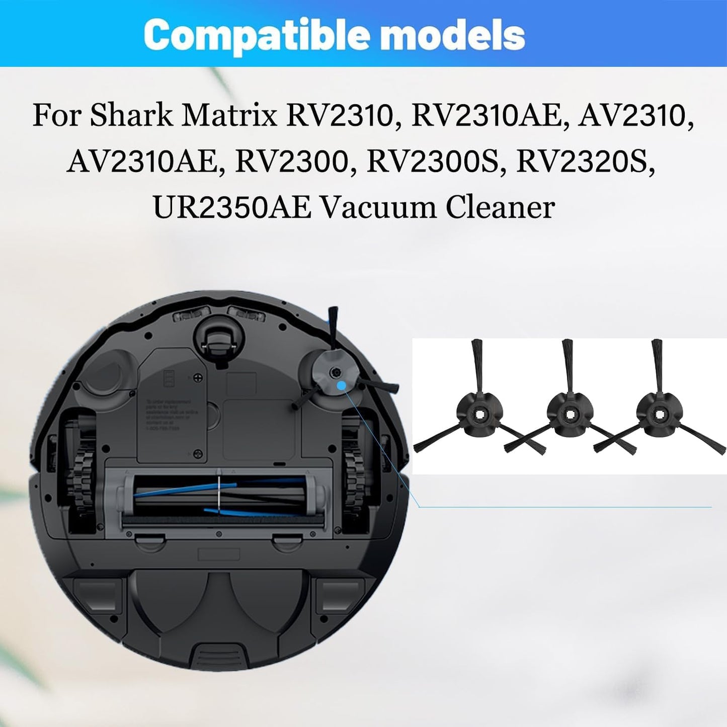 Repuesto cepillo lateral para Shark Matrix Robot Vacuum set 3