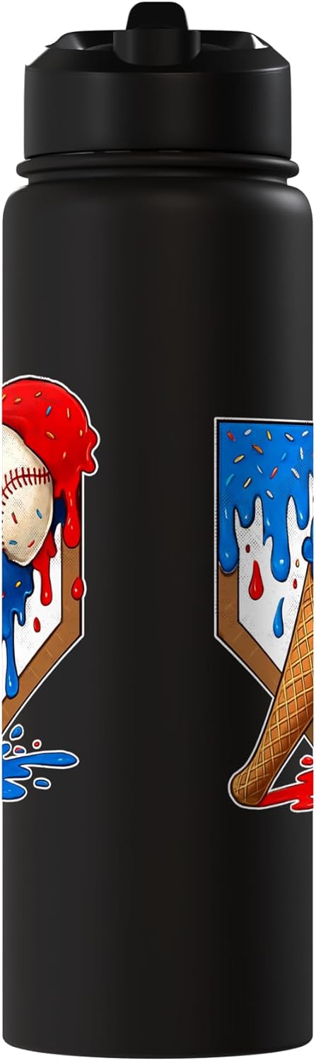 Botella agua acero inox niños helado béisbol