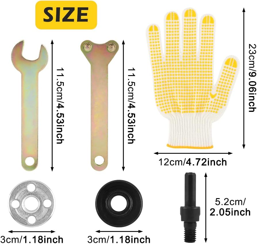Kit adaptador taladro a amoladora angular 10 pzas