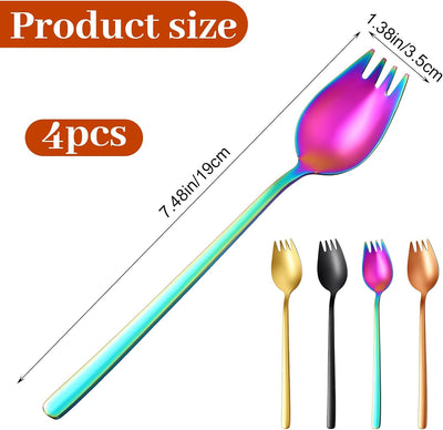 Set 4 tenedores acero inox 7.5pulg uso doméstico