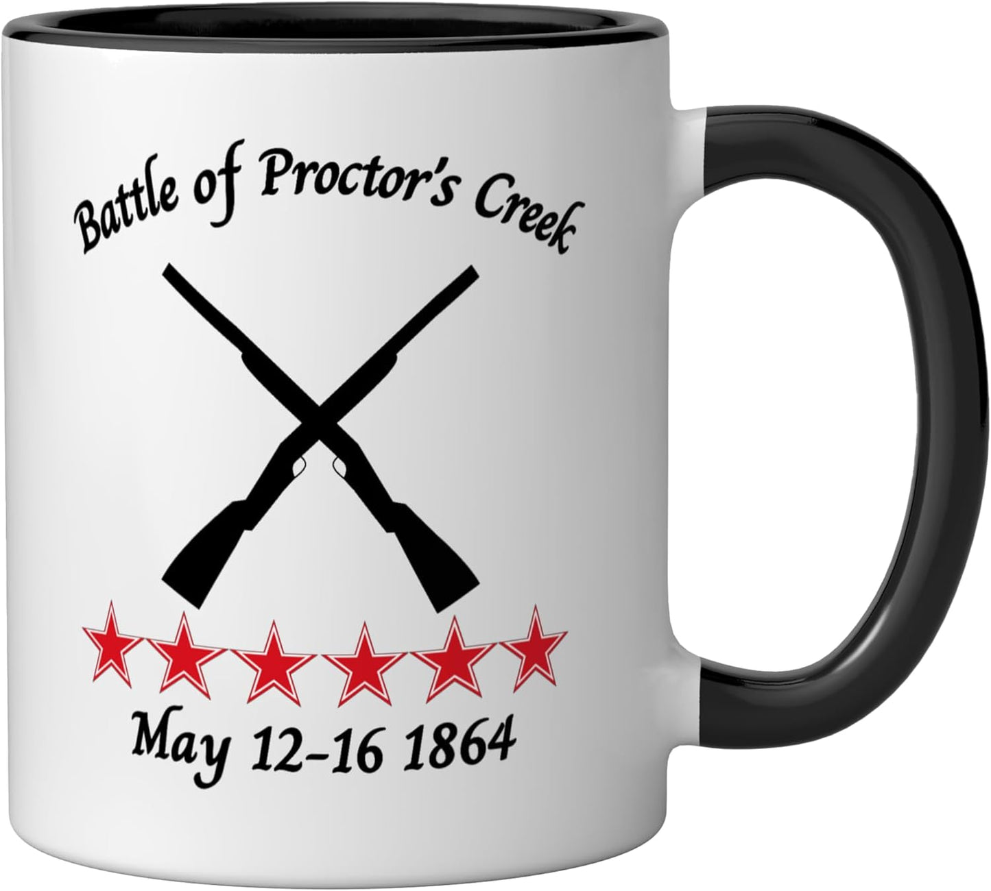 Taza Cerámica Guerra Civil 1864 Negro/Blanco