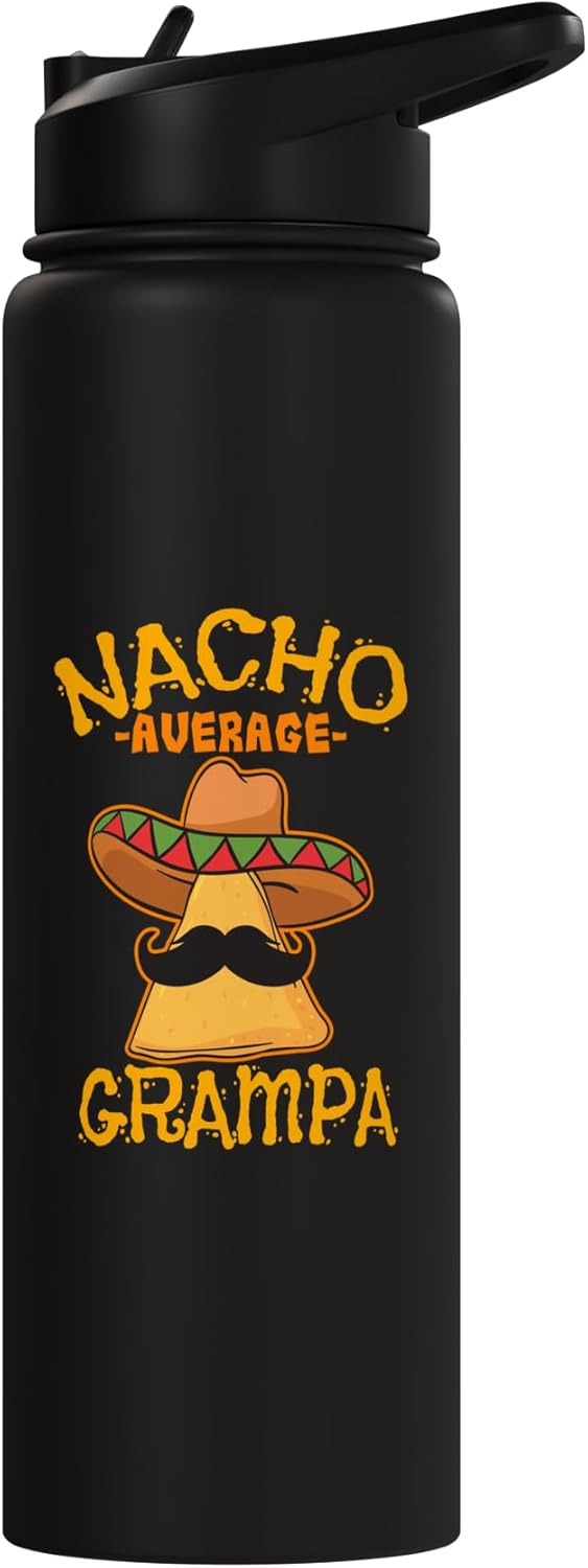 Botella de agua acero inoxidable aislada para fiesta cinco de mayo