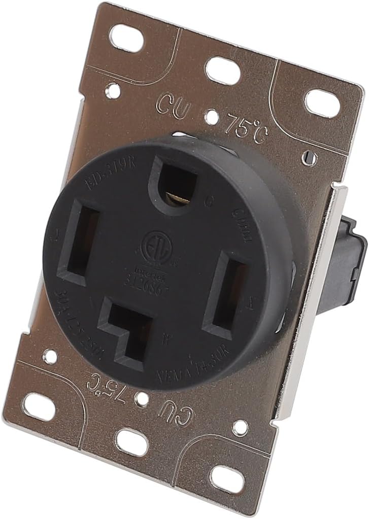 Receptáculo NEMA 14-30R 30A 125/250V certificado ETL