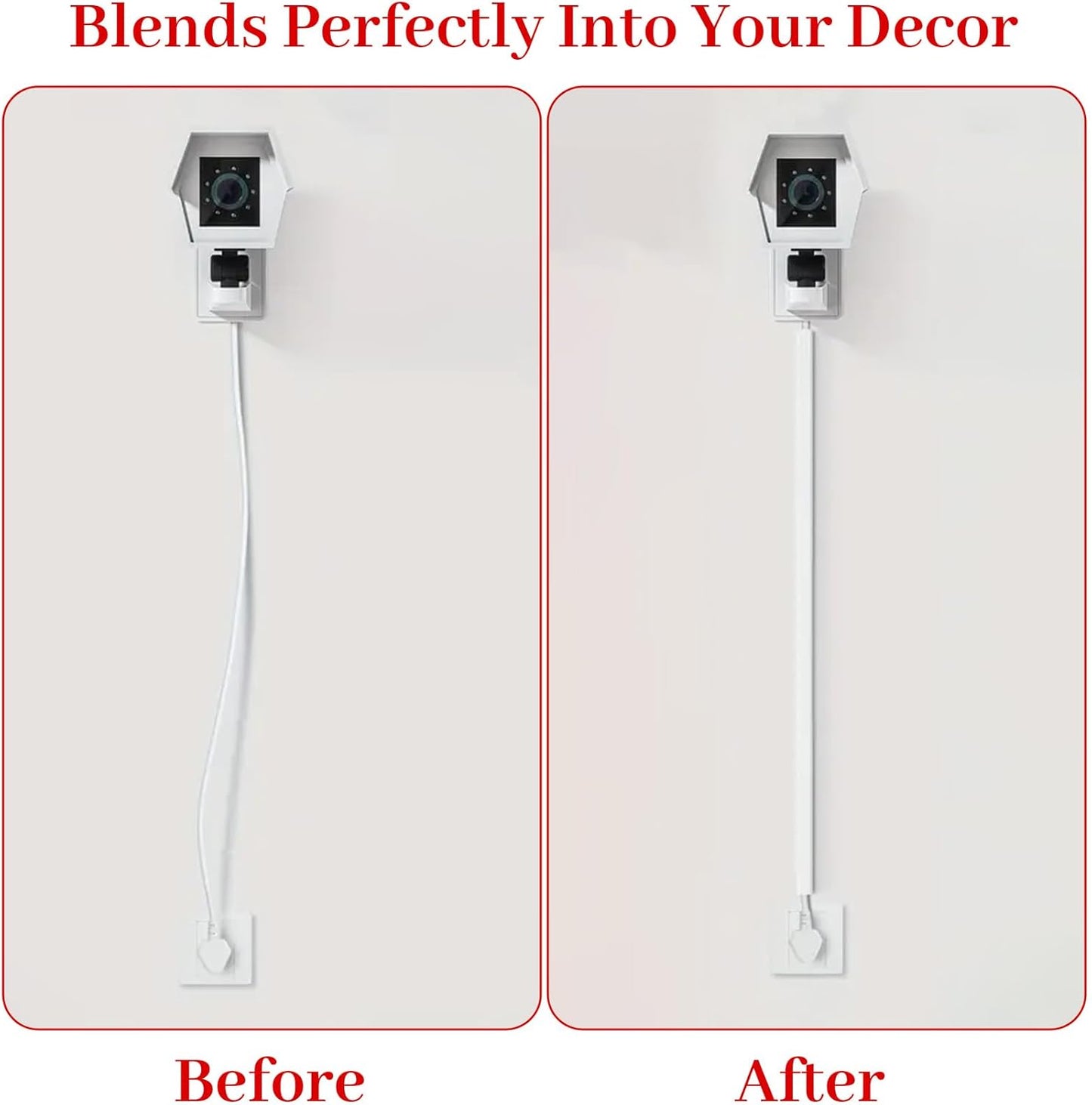 Ocultador cable autoadhesivo silicona flexible para TV