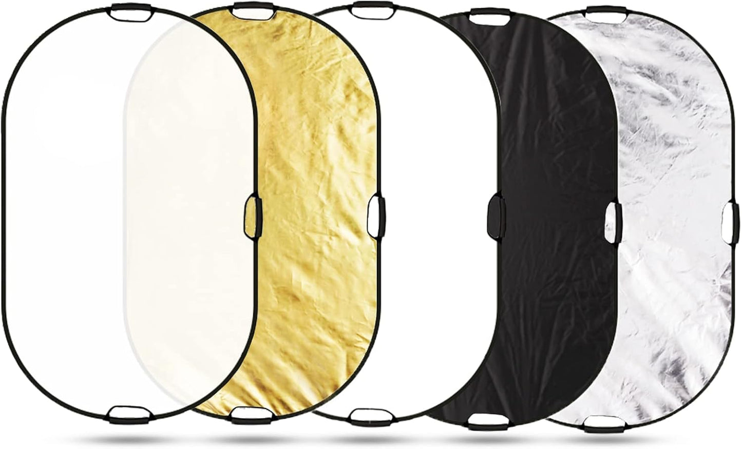 Reflector 5en1 para fotografía estudio 59x39pulg