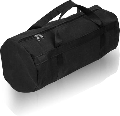 Bolsa herramientas parrilla lona negra 60x24x24cm cremallera