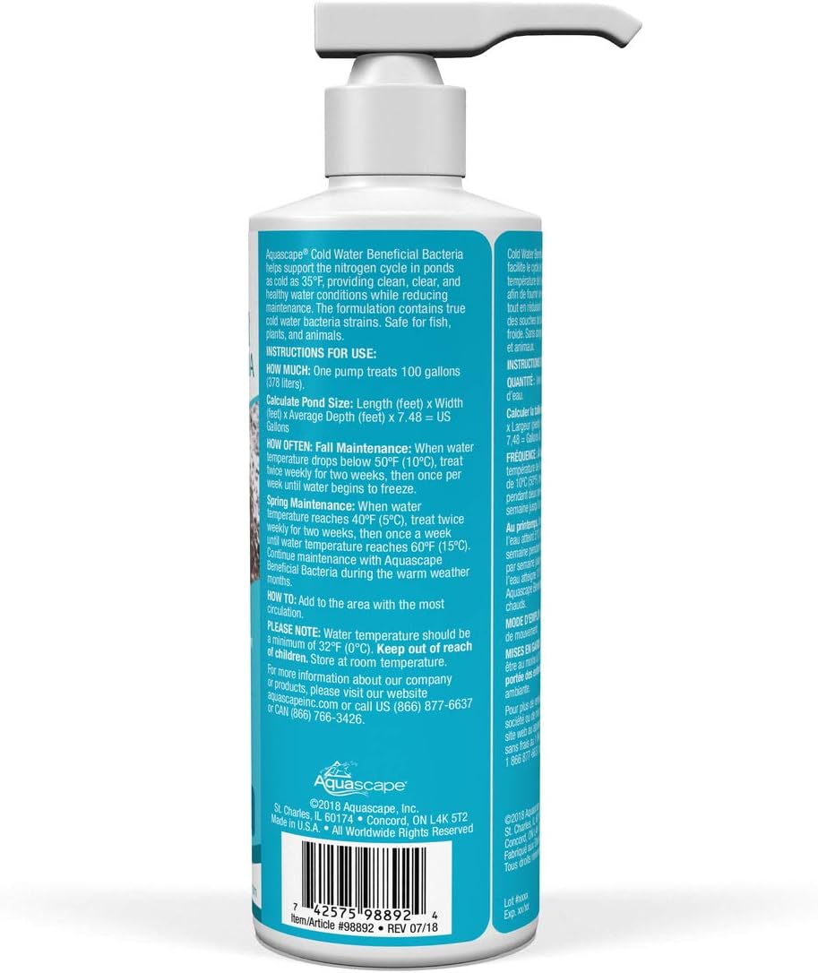 Bacterias beneficiosas para estanques y fuentes 8oz
