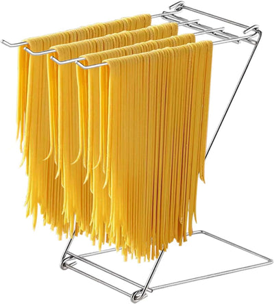 Estante de secado de pasta plegable acero inoxidable para fideos espaguetis