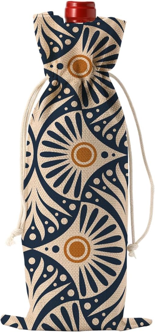 Bolsa de vino bohemia accesorios bohemios para boda y hogar