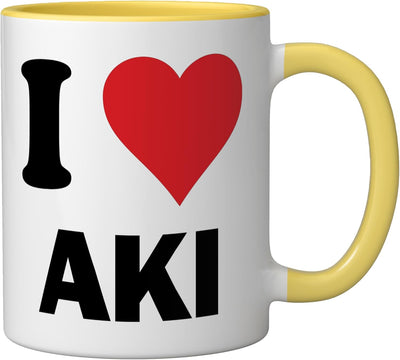 Taza Cerámica Japonesa Aki Yellow/White