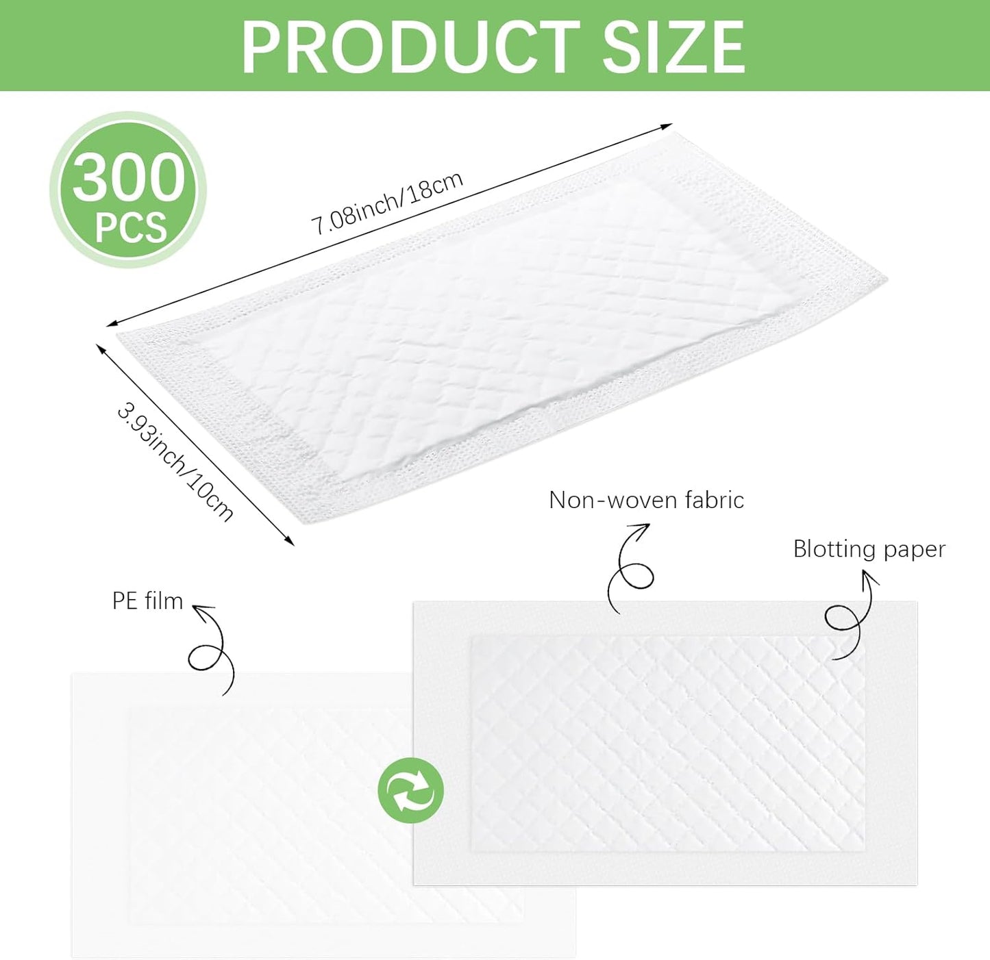 Almohadillas absorbentes de carne 4 x 7 pulgadas para bolsas selladoras