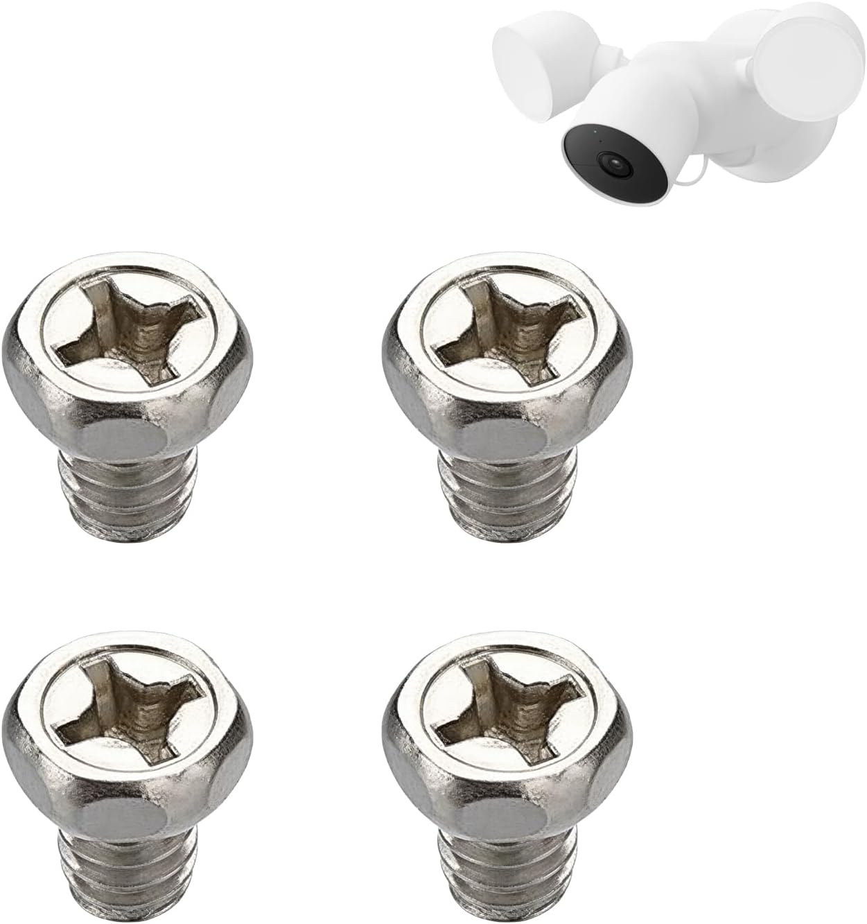 4 s de montaje seguridad comp Google Nest Cam con reflector