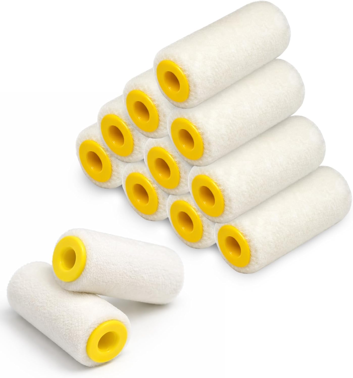 12 Cubiertas Rodillo Mohair 2pulg Sin Pelusa Cobertura Completa