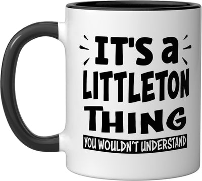 Taza cerámica Littleton Lovers Thing You Wouldn't Understand negra/blanca