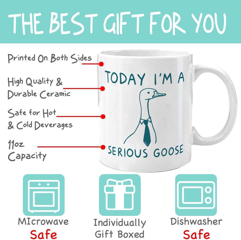 Taza de ganso regalo para trabajo y cumpleaños