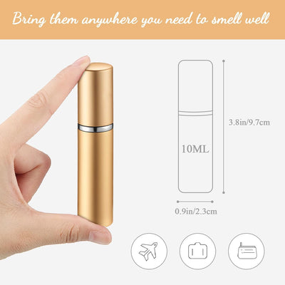 7 Atomizadores Perfume Recargables 0.2oz con Bomba Transferencia