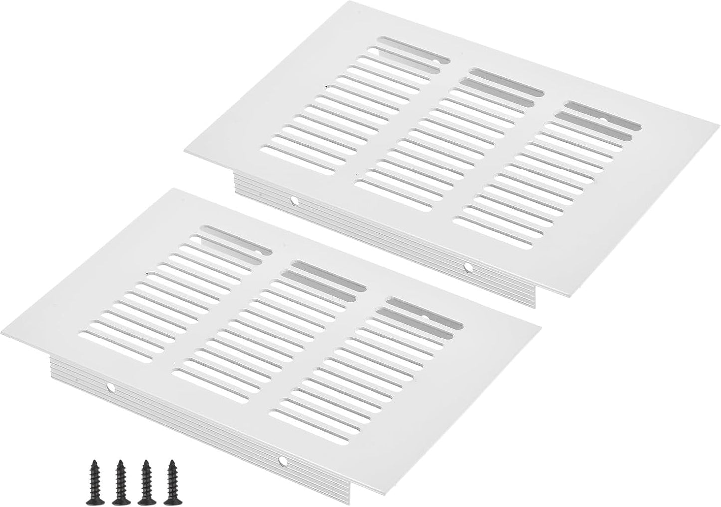 Cubierta ventilación puerta 6x4pulg aluminio 2 juegos