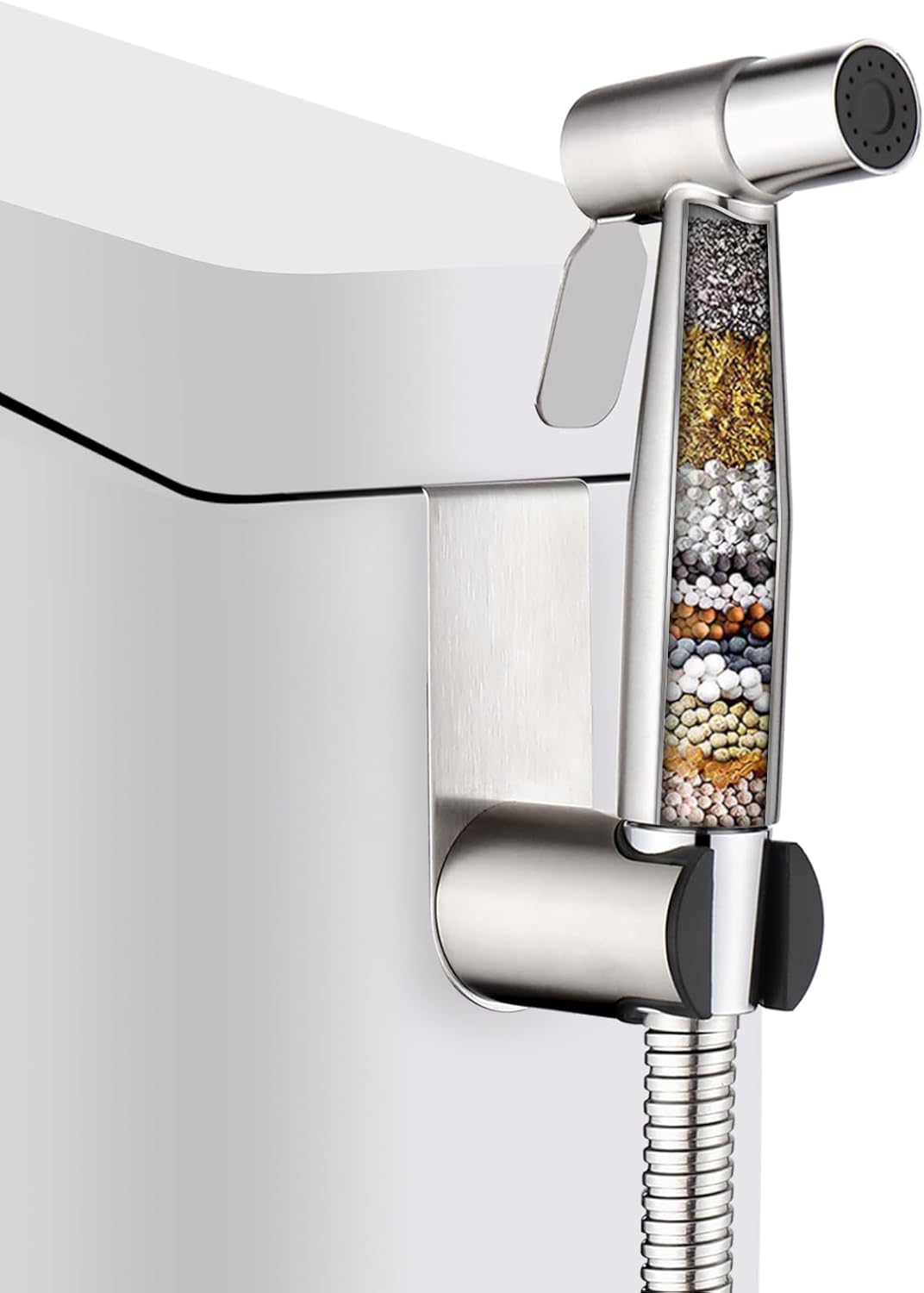 Pulverizador bidé mano acero inox con filtro