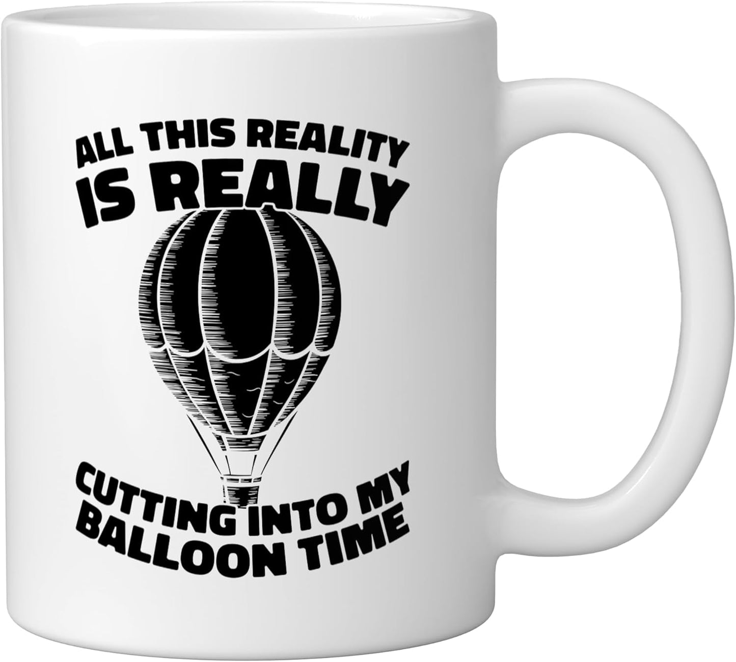 Taza Cerámica Globo Aerostático Blanca
