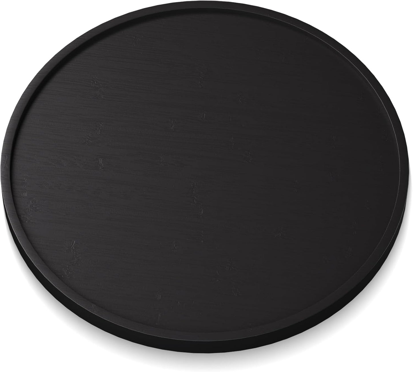 Bandeja de bambú para servir 11.8 pulgadas negro decorativa
