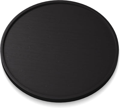 Bandeja de bambú para servir 11.8 pulgadas negro decorativa