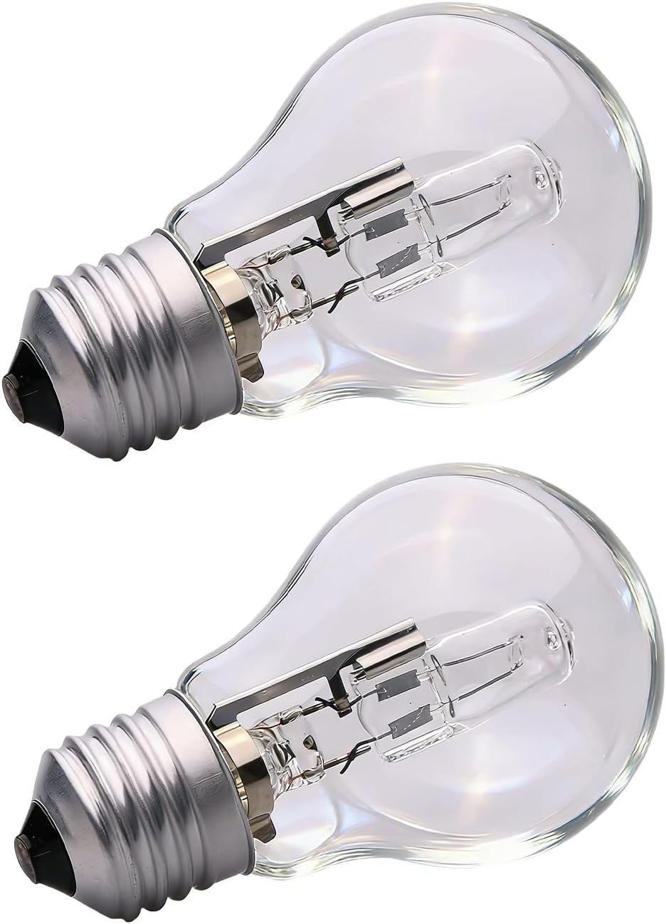 Bombillas halógenas A19 E26 43W transparente para hogar