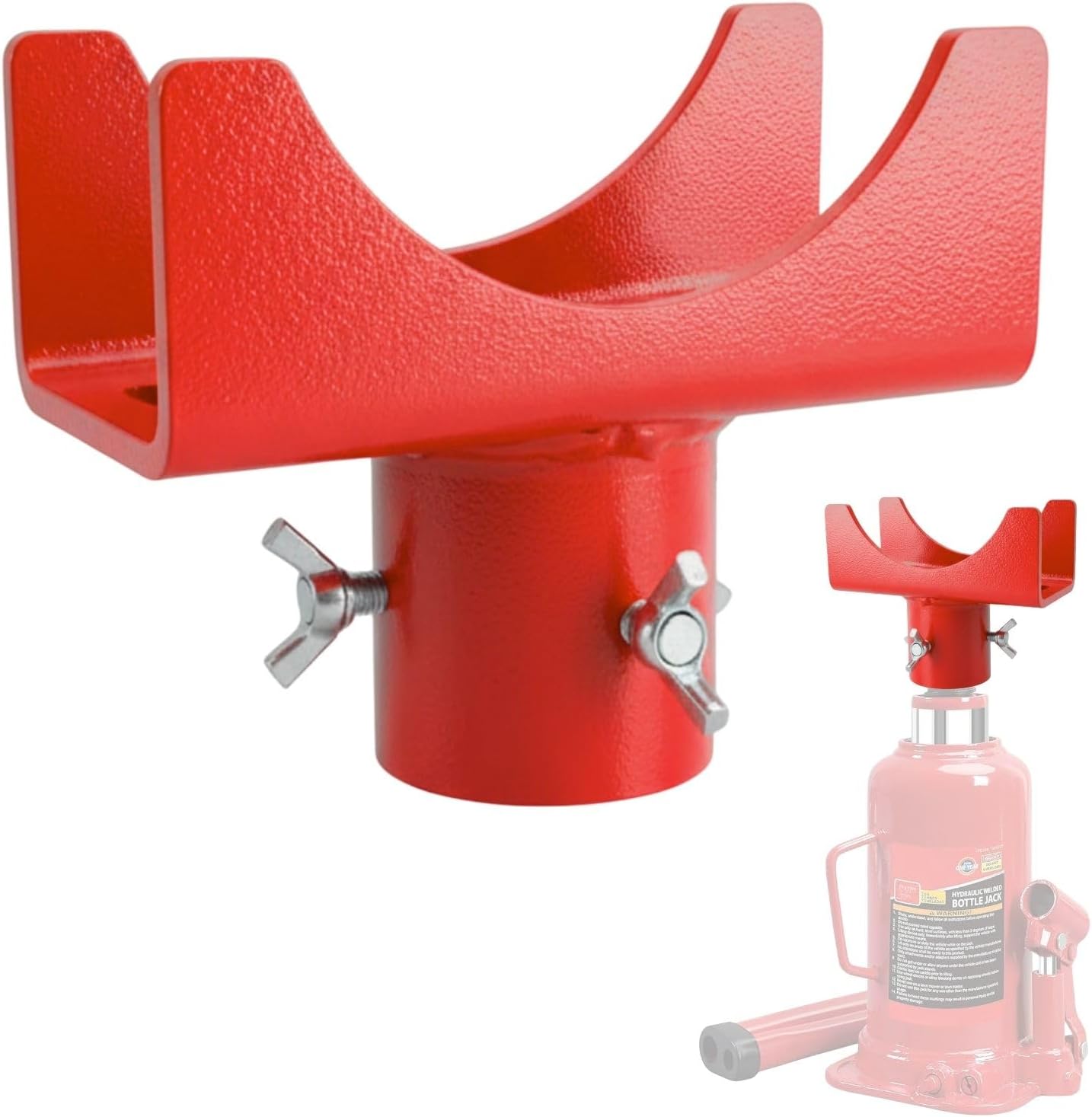 Adaptador gato botella triple bloqueo acero 1/4pulg