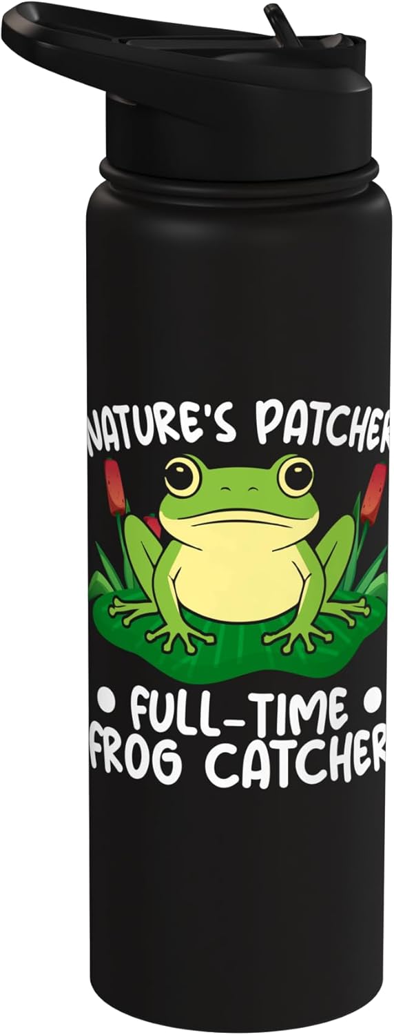 Botella de agua aislada de acero inoxidable Frog Catcher