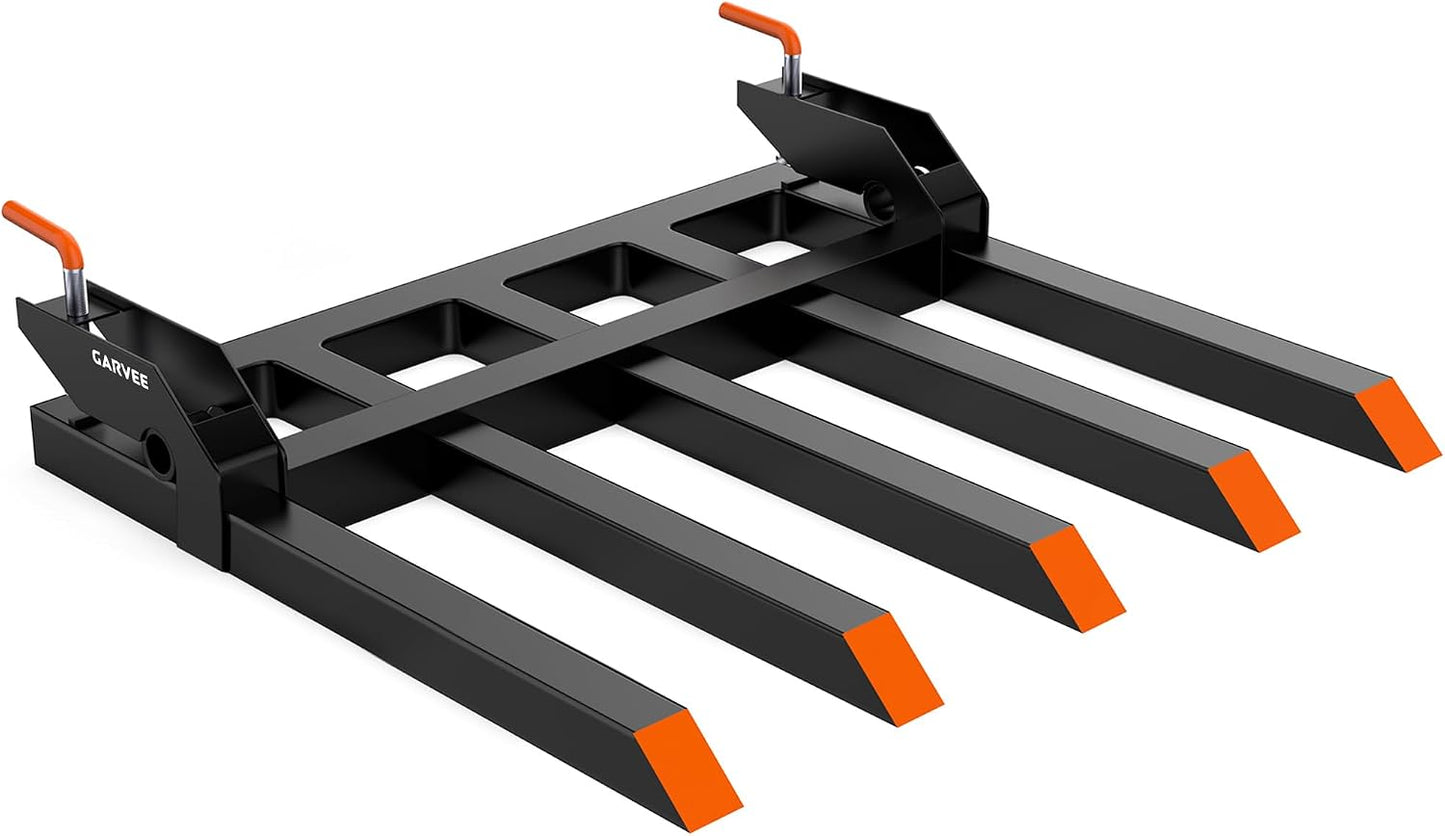 Abrazadera horquillas cubo 48pulg para tractor 2500lb