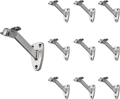 Soportes barandilla madera níquel cepillado 4pulg set 10