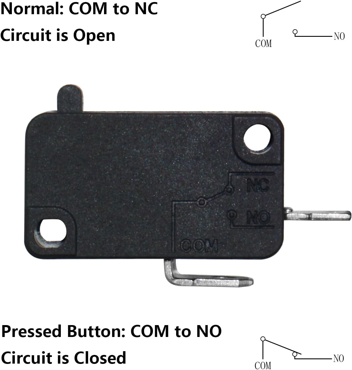 Interruptor puerta horno microondas KW3A negro