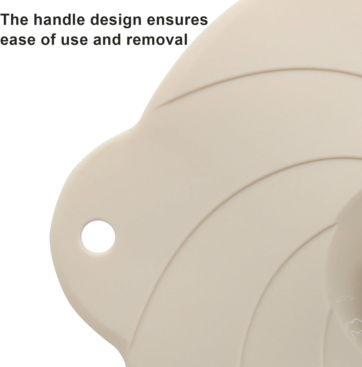Tapas universales de 6 pulgadas para microondas, tazas y platos, cubierta blanca resistente al calor