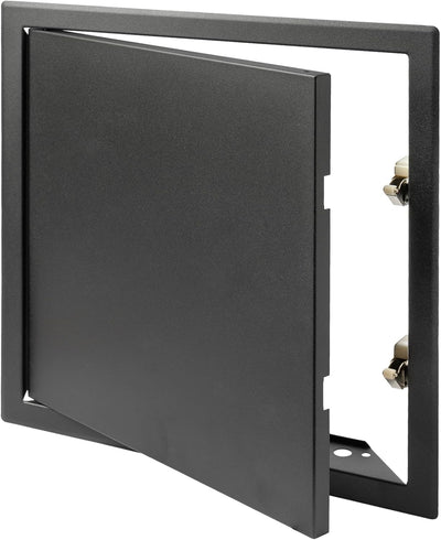Panel acceso metal antracita 12x12pulg clic puerta yeso pared